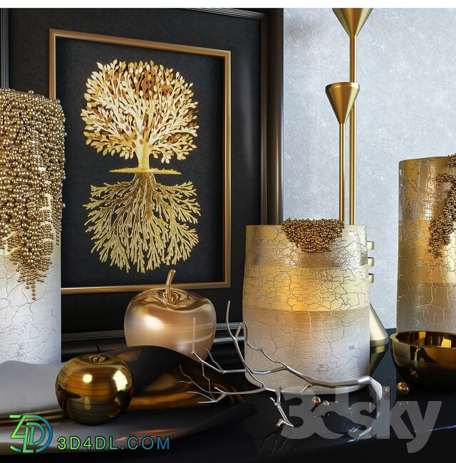 Decorative set - Decorative set_ Noble gold