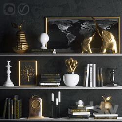 Decorative set - Strict in gold _decor_ 
