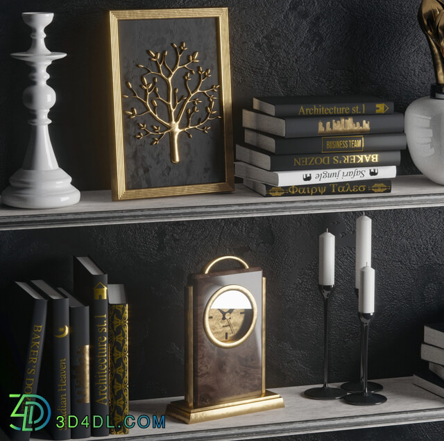 Decorative set - Strict in gold _decor_