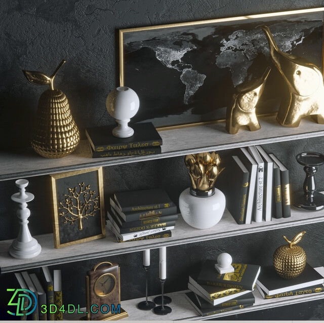 Decorative set - Strict in gold _decor_