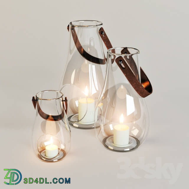 Other decorative objects - Candles in jars