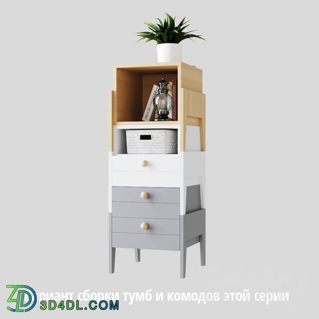 Sideboard _ Chest of drawer - OM Nightstand LOTO 003