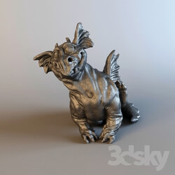 Sculpture - Dragon statuette 