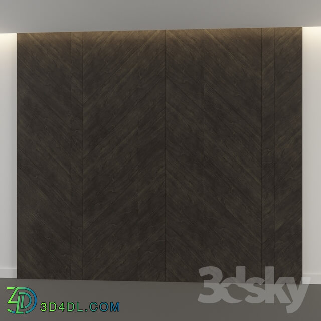 3D panel - wood panel 4