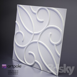 3D panel - plaster 3d panel Zafira from Artpol 