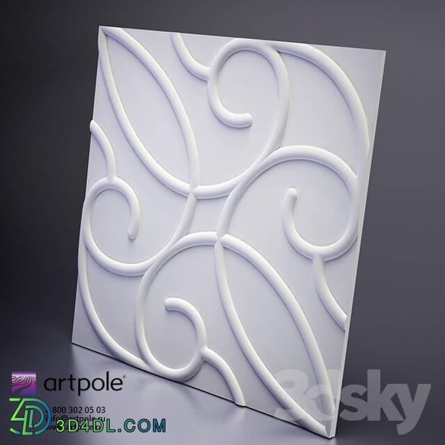 3D panel - plaster 3d panel Zafira from Artpol