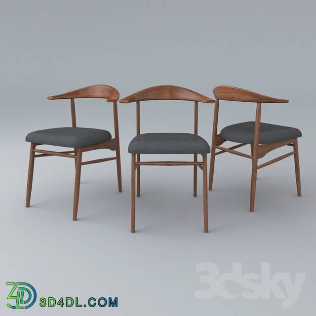 Chair - Walnut dining chair