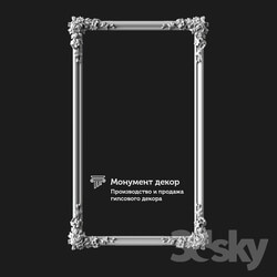 Decorative plaster - OM Architectural mirror ST 09 