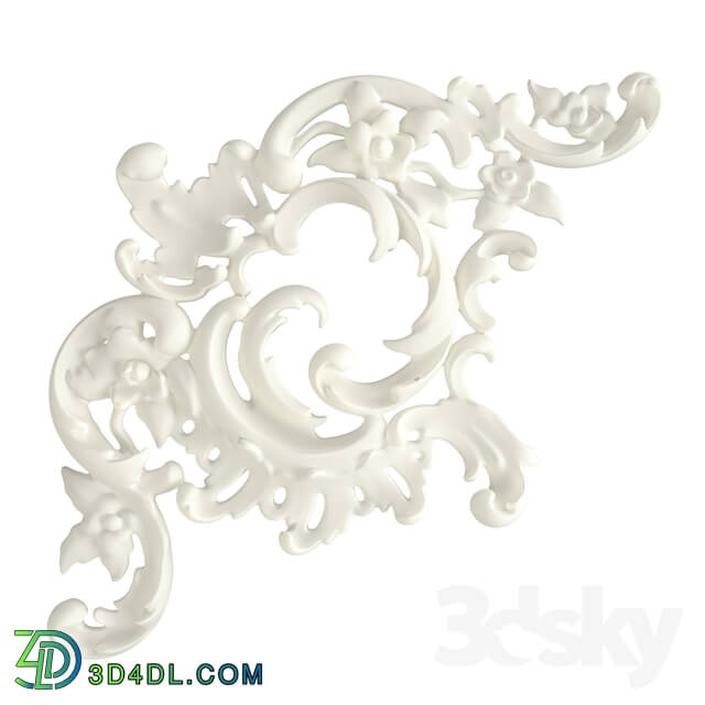 Decorative plaster - Corner Element RODECOR 0303LRC