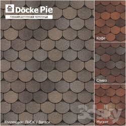 Miscellaneous - Seamless texture of shingles DOCKE collection Liege 