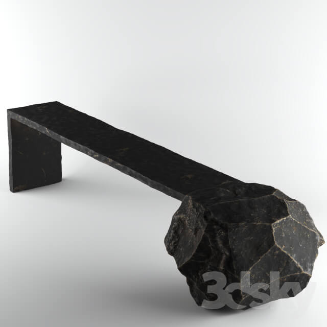 Other architectural elements - Rock bench