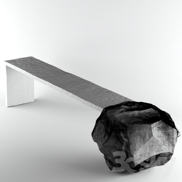 Other architectural elements - Rock bench