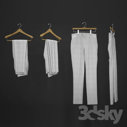 Clothes and shoes - Hanged men__39_s pants 