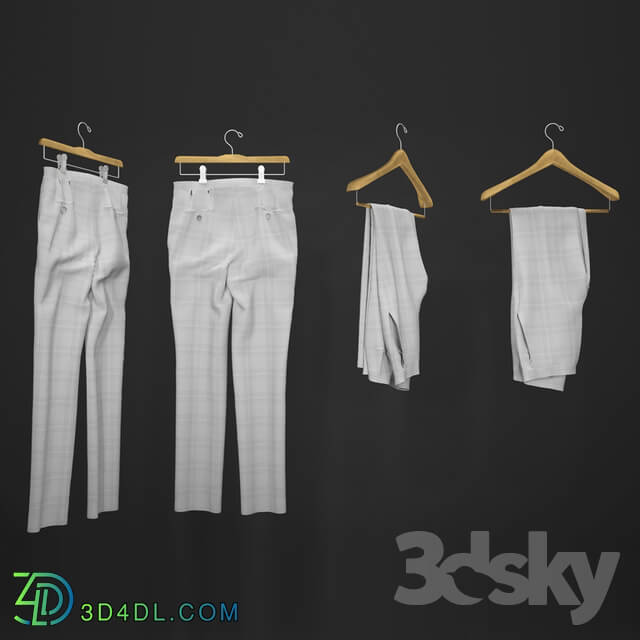 Clothes and shoes - Hanged men__39_s pants