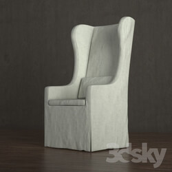 Arm chair - Belgian Wingback Slipcovered 