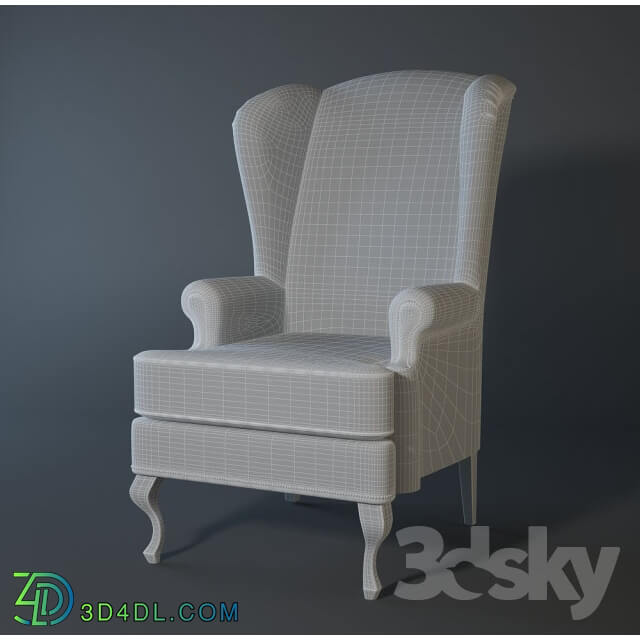 Arm chair - The English armchair with ears