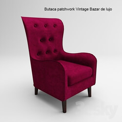 Arm chair - Butaca patchwork Vintage Bazar de lujo 