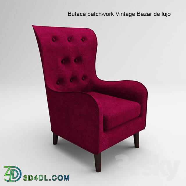 Arm chair - Butaca patchwork Vintage Bazar de lujo