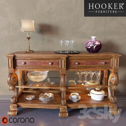 Sideboard _ Chest of drawer - Mirrored_Back_Console_Table 