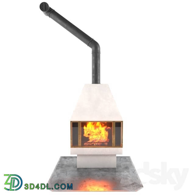 Fireplace - Fire place _ 3d fire