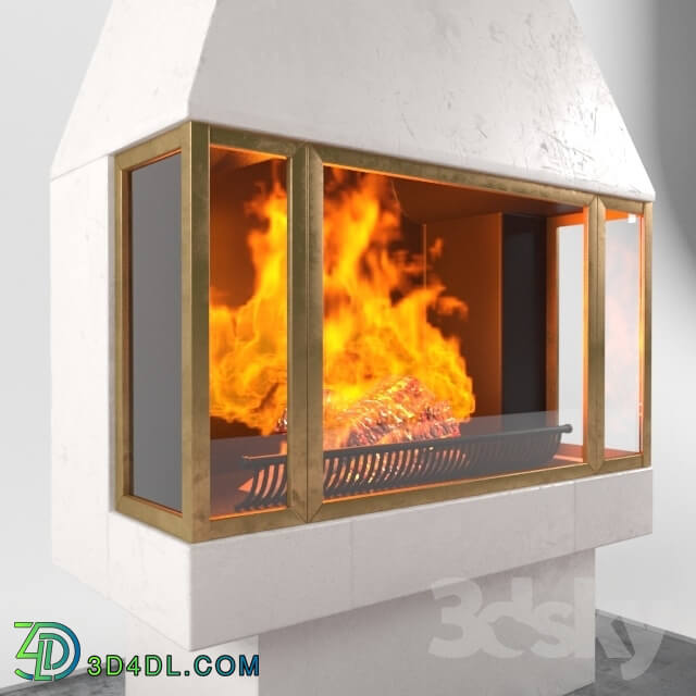 Fireplace - Fire place _ 3d fire