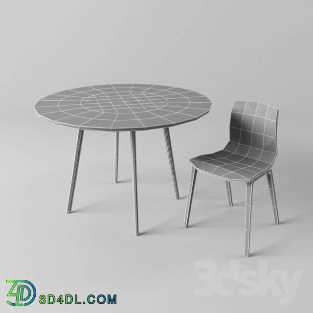 Table _ Chair - Chair and table