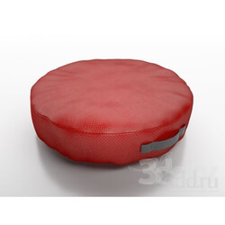 Other soft seating - Floor Cushion - Red leather 