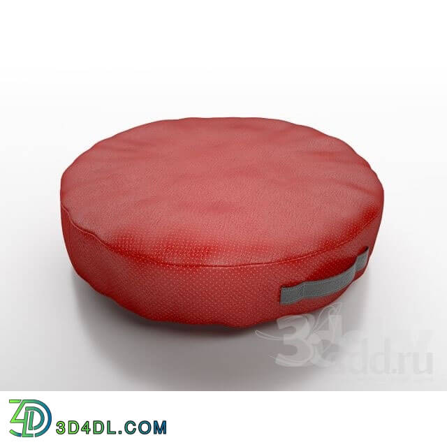 Other soft seating - Floor Cushion - Red leather