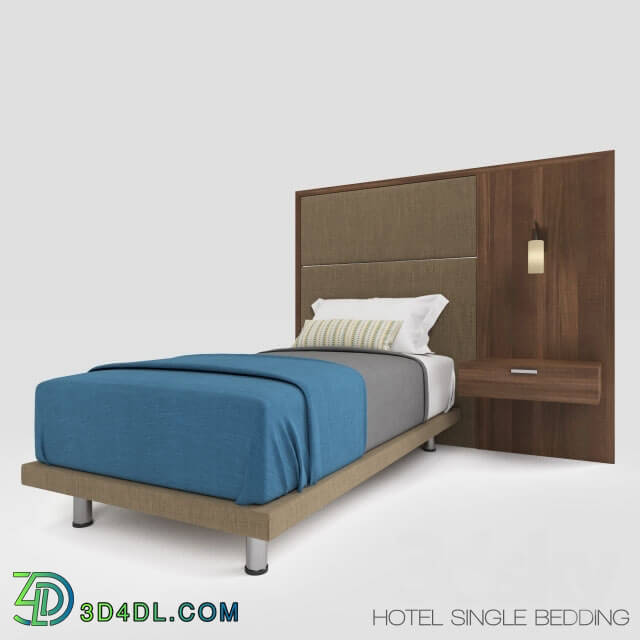 Bed - HOTEL SINGLE BEDDING