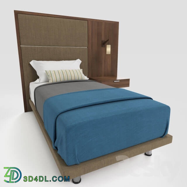 Bed - HOTEL SINGLE BEDDING