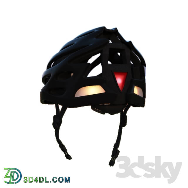 Sports - Bycicle helmet with the headlights.