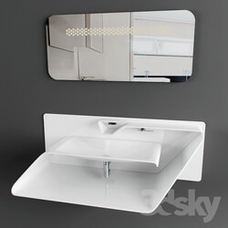 Bathroom furniture - Bandini Arya bathroom furniture Corian room 