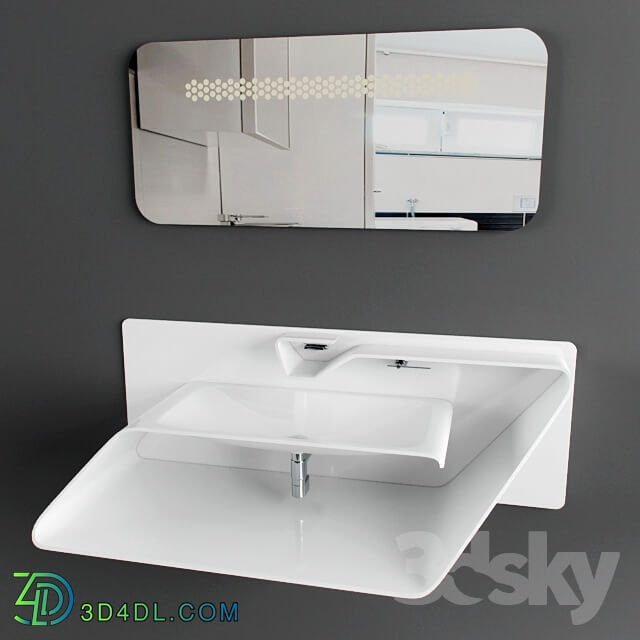 Bathroom furniture - Bandini Arya bathroom furniture Corian room