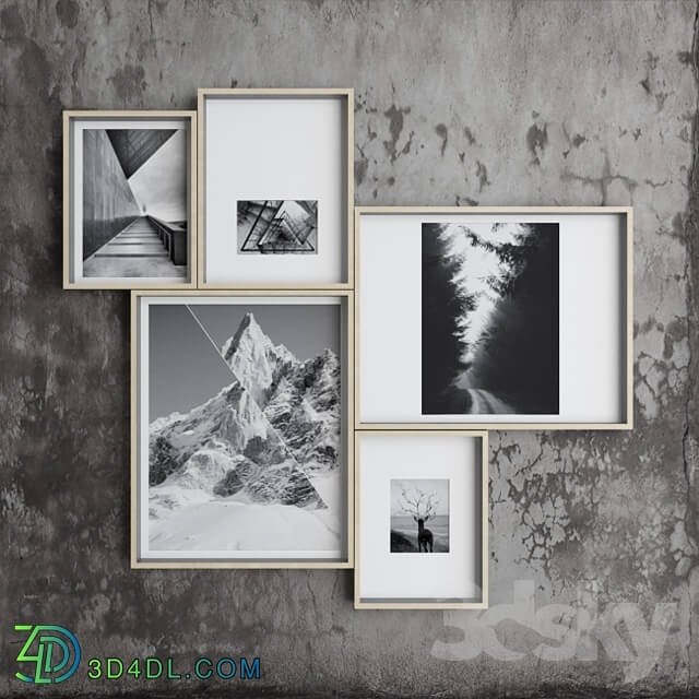 Frame - Set of b _ w photos