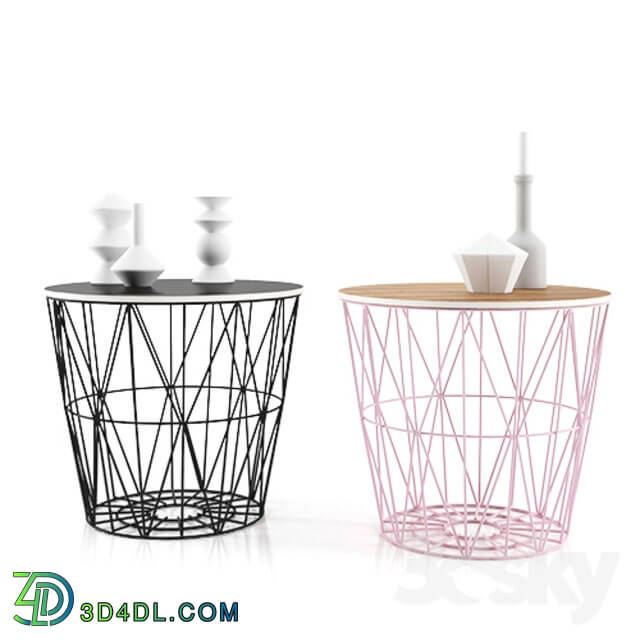 Table - Basket wire small