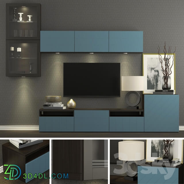 Other - TV cabinet Ikea Besto _ Besta Hallstavik _dark blue_.