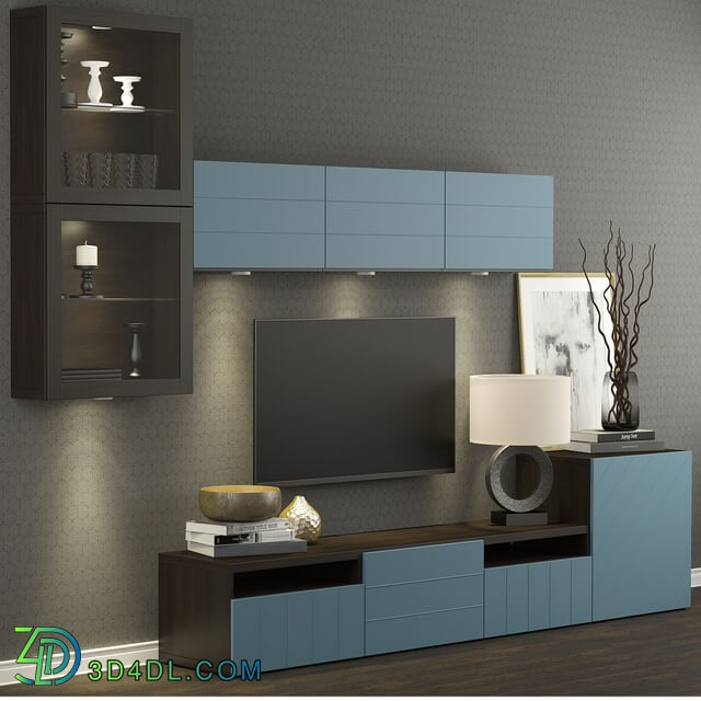 Other - TV cabinet Ikea Besto _ Besta Hallstavik _dark blue_.