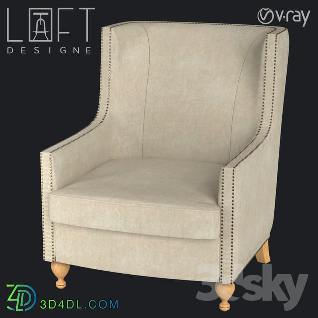 Arm chair - Armchair LoftDesigne 1658 model