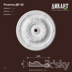 Decorative plaster - www.dikart.ru Dr-32 D490x60mm 