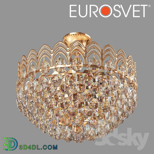 Ceiling light - OM Chandelier with crystal Eurosvet 3649_6 Malvina