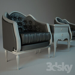 Arm chair - Art Deco chairs and cabinets 