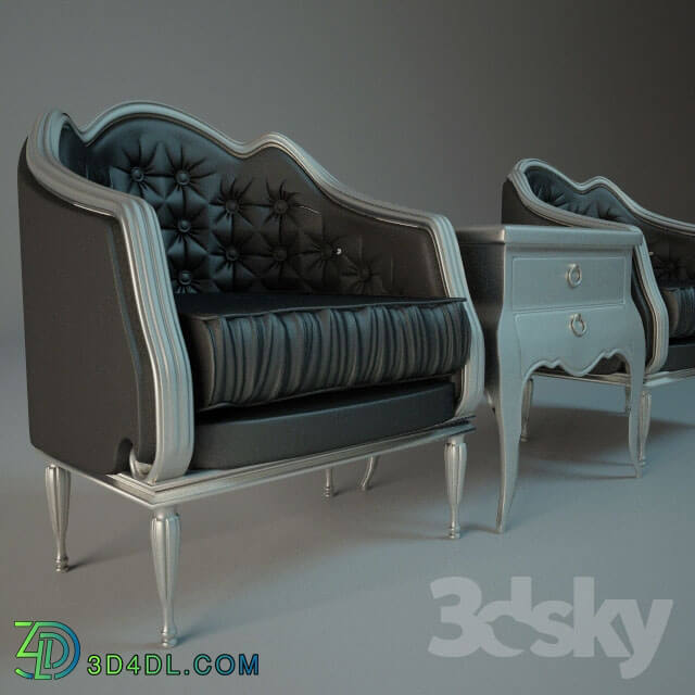Arm chair - Art Deco chairs and cabinets