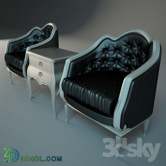 Arm chair - Art Deco chairs and cabinets