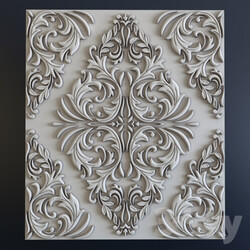 Decorative plaster - 3d panel 3434 