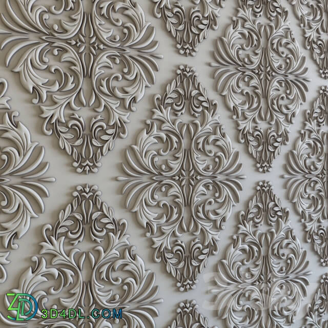 Decorative plaster - 3d panel 3434