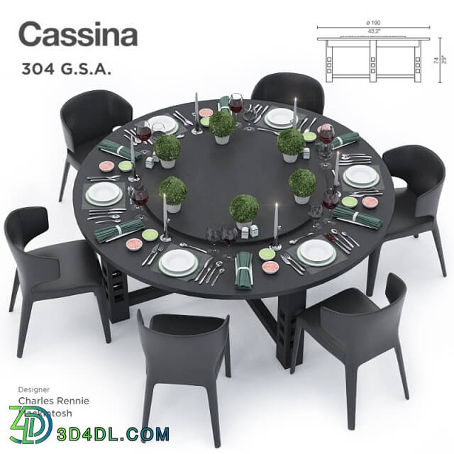 Tableware - Cassina 304 GSA