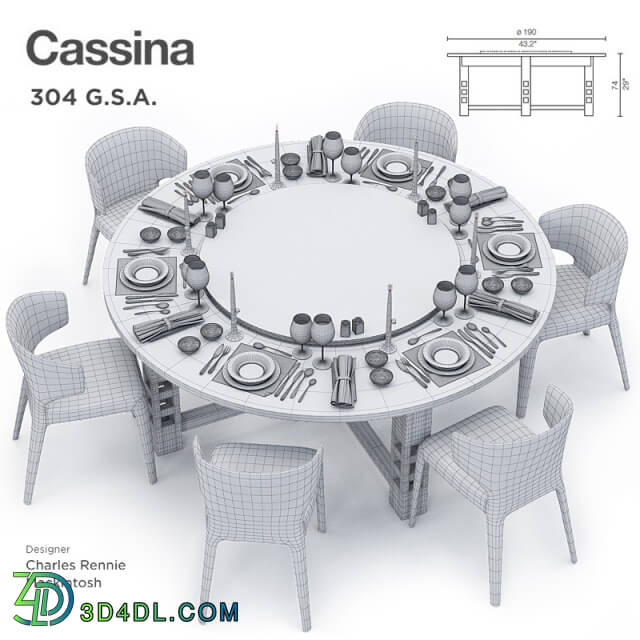 Tableware - Cassina 304 GSA