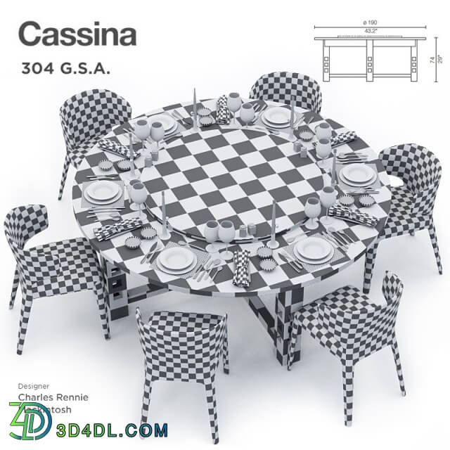 Tableware - Cassina 304 GSA