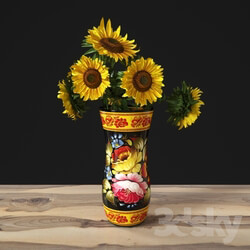 Plant - Sunflowers in a vase 