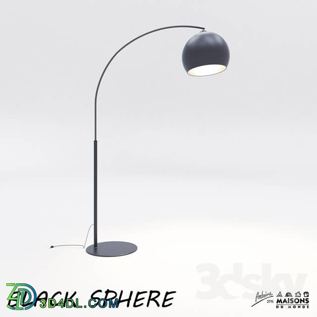 Floor lamp - BLACK SPHERE